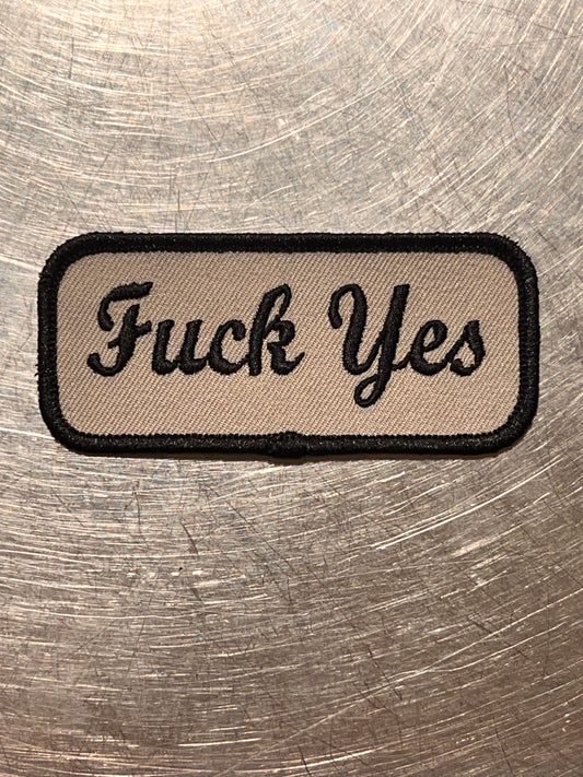 ‘Fuck Yes’ embroidered patch