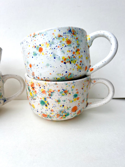 1 freckle confetti latte mug - SOLD