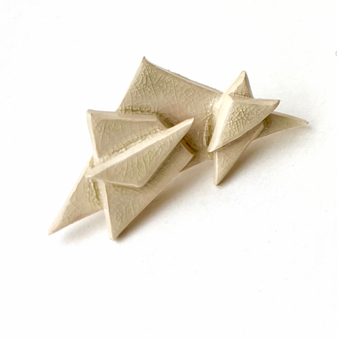 parchment crackle geometric adjustable ring samples/seconds/sale piece