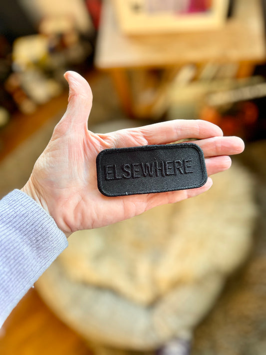 ‘ELSEWHERE’ embroidered patch