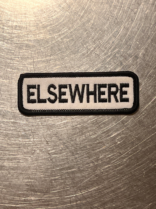 ‘ELSEWHERE’ embroidered patch