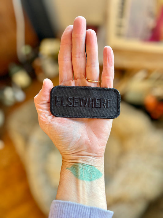 ‘ELSEWHERE’ embroidered patch