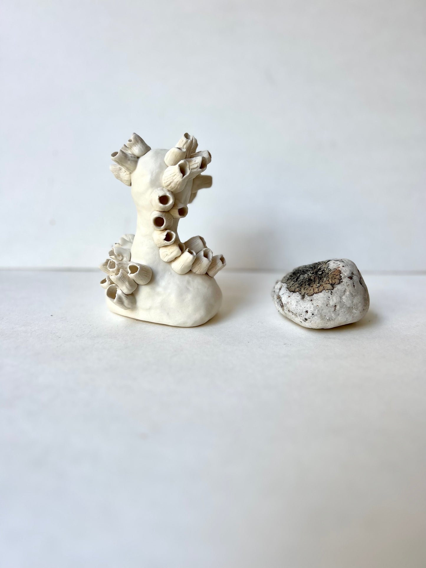 one of a kind ceramic statuette sculpture; barnacle house piece