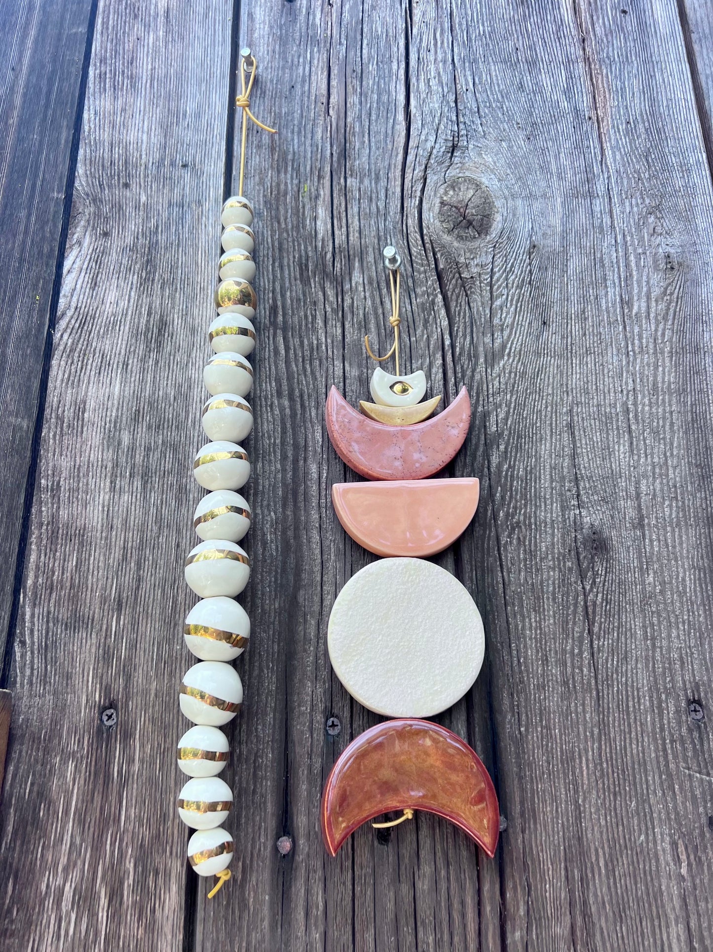 one of a kind 'what is so' talisman moon wall hanging
