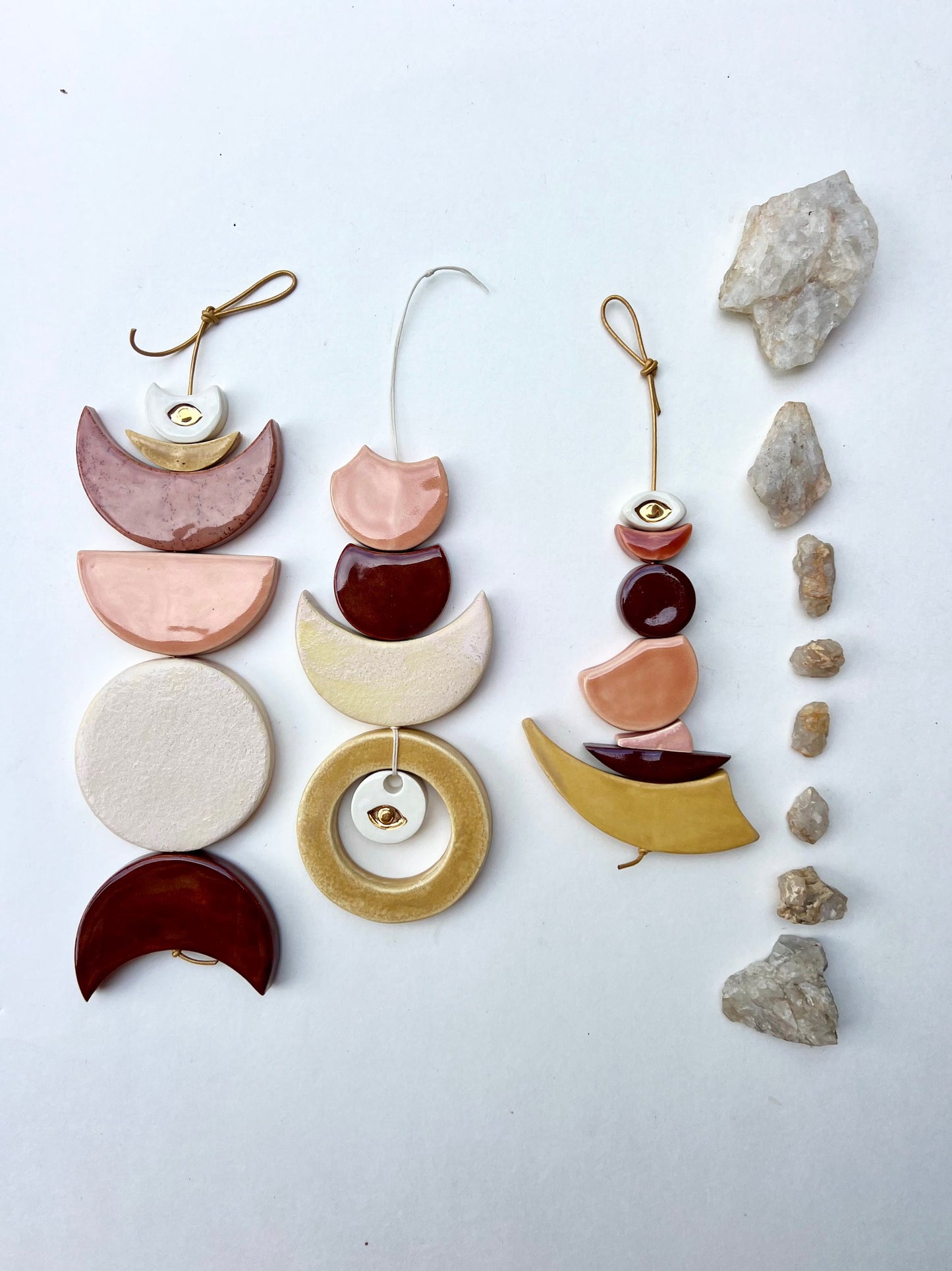 one of a kind 'what is so' talisman moon wall hanging