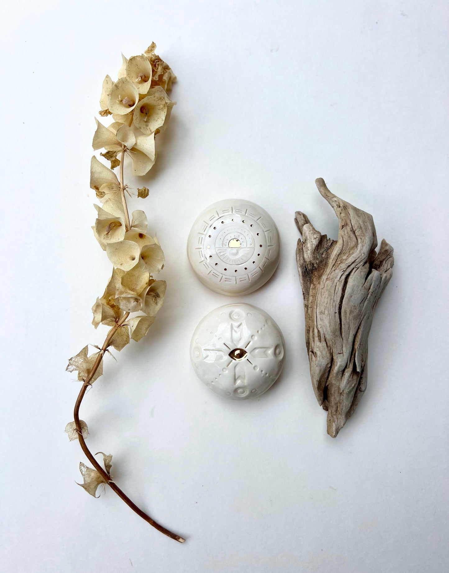 meditation stone / one of a kind 'talisman' ceramic sculpture for sacred spaces