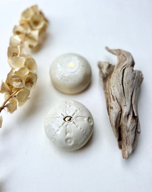 meditation stone / one of a kind 'talisman' ceramic sculpture for sacred spaces