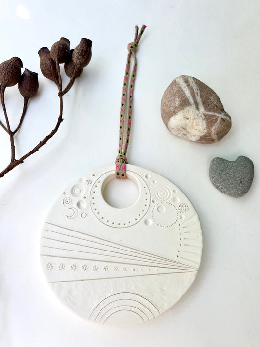 'footpath to peace' -  contemplation & peace one of a kind wall hanging plaque