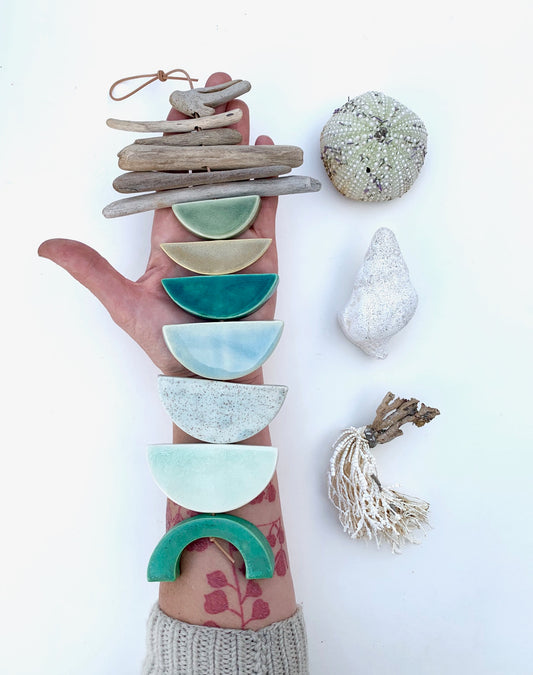 sold - one of a kind 'certain like the sea' wall piece