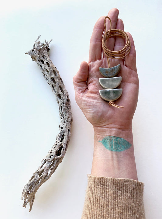 sold - a 'quickening of the heart' - a desert rising series, one of a kind wearable piece