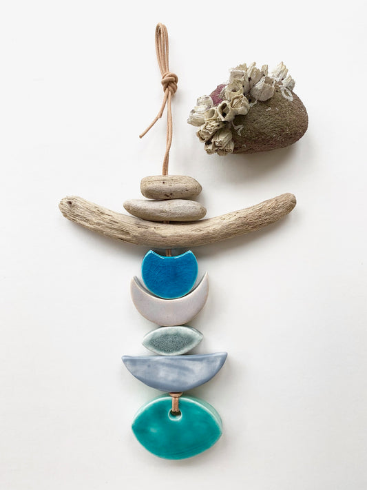sold - one of a kind 'certain like the sea' hanging