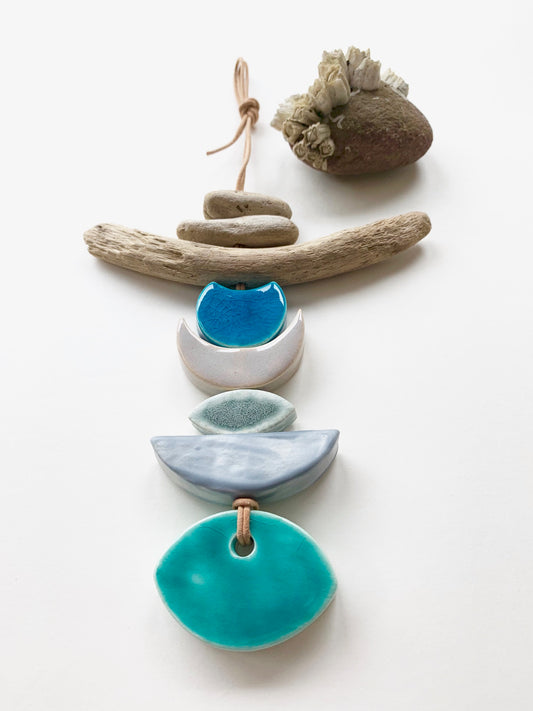 sold - one of a kind 'certain like the sea' hanging