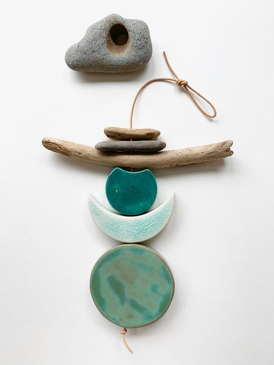 sold - one of a kind 'certain like the sea' hanging