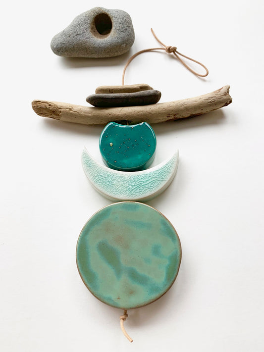 sold - one of a kind 'certain like the sea' hanging