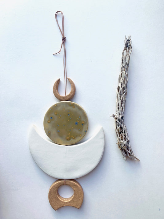SOLD - one of a kind, symbiotic ceramic wall piece