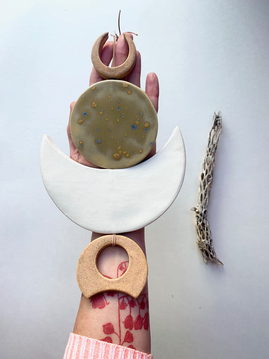 SOLD - one of a kind, symbiotic ceramic wall piece