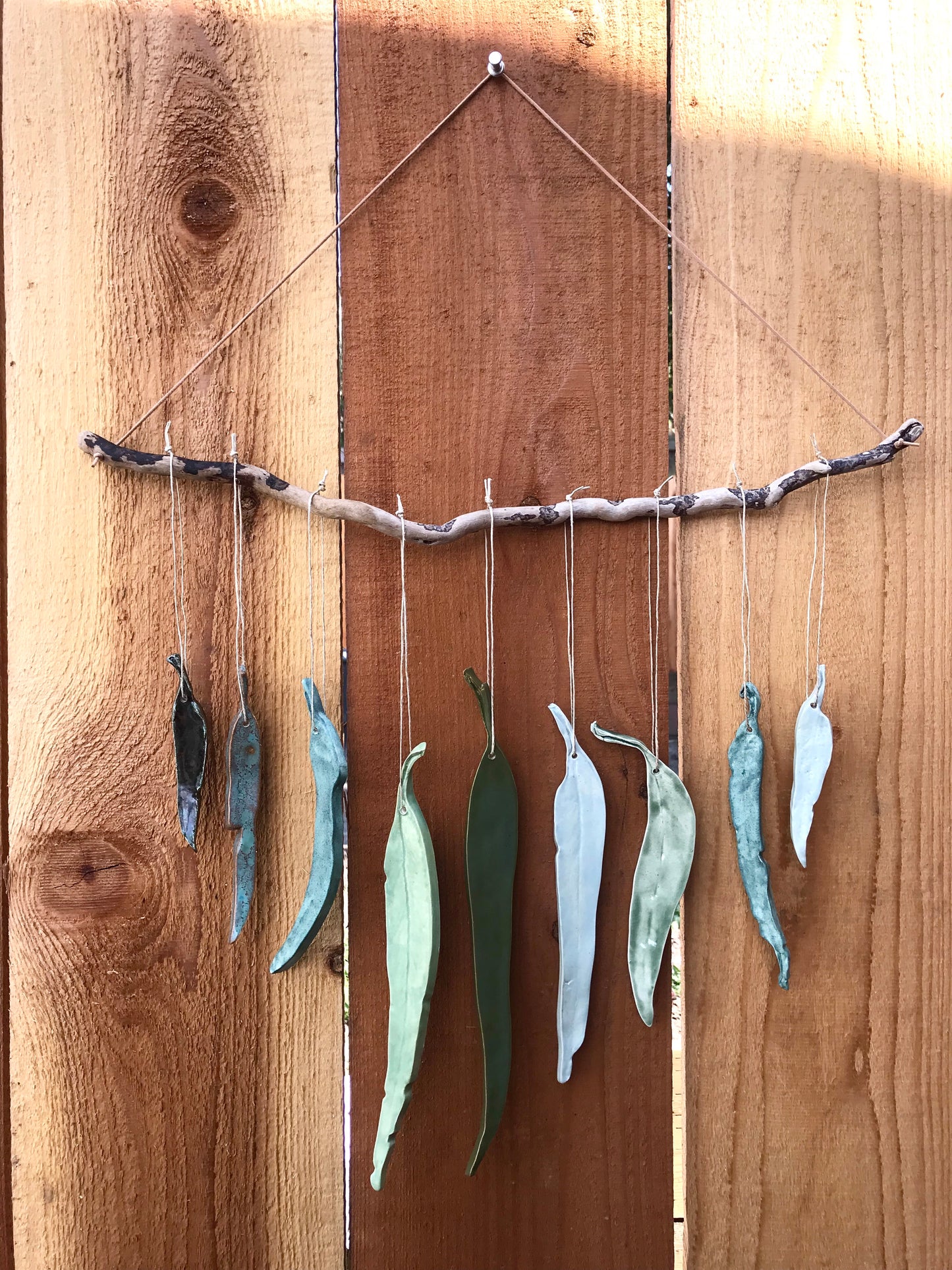 sold - green(s) ‘clarity’ eucalyptus hanging